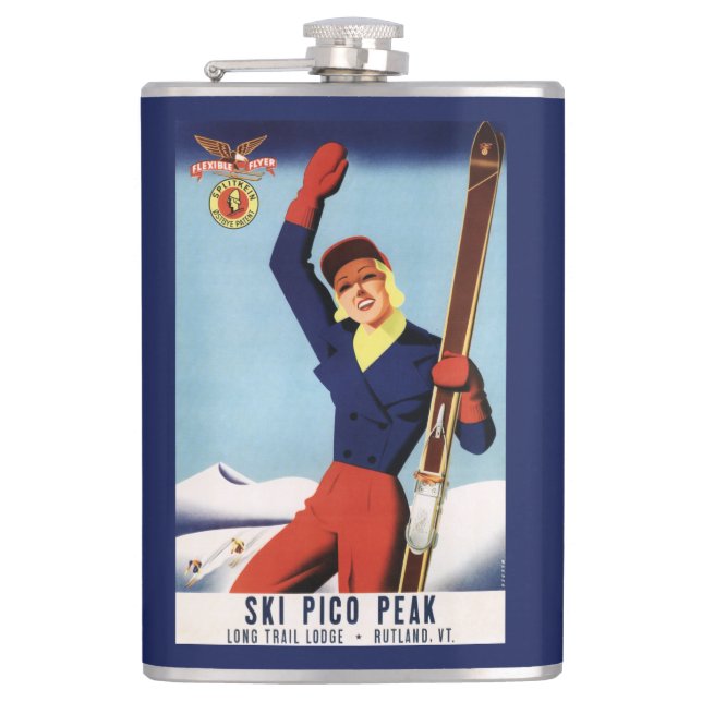 Flasques Fille flexible de ski de Pin- d'insecte (Devant)