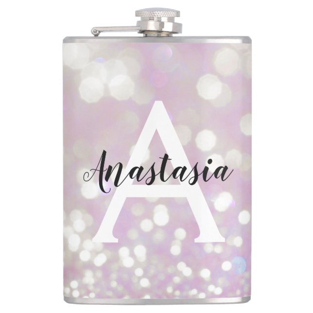 Flasques Fille Lilac Shimmer Parties scintillant Étincelles (Devant)