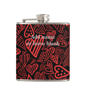 Flasques Fiole de poche Valentine_hearts
