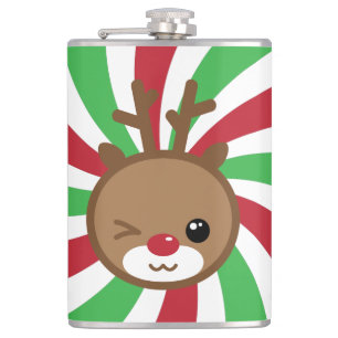 Flasques Fiole de rennes de Kawaii