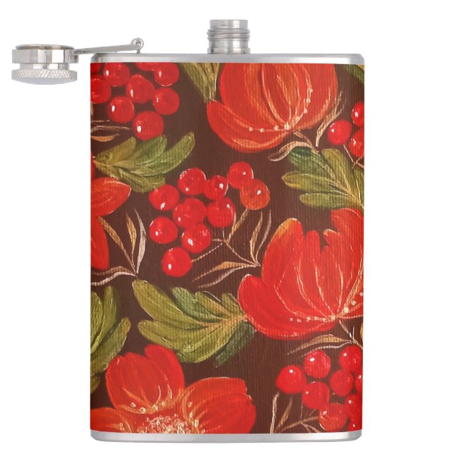 Flasques Fiole enveloppée de vinyle (Ouvert)