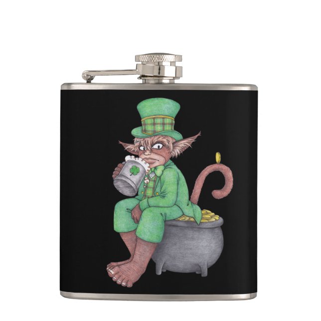 Flasques Fiole Monkey Gnome Leprechaun (Devant)