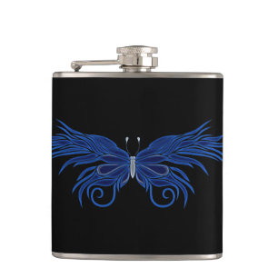 Flasques Fiole papillon décorative