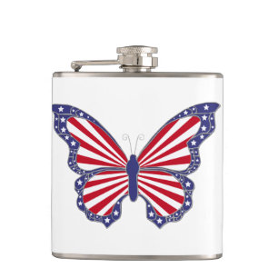 Flasques Fiole papillon patriotique