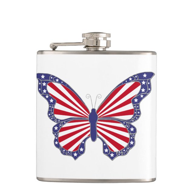 Flasques Fiole papillon patriotique (Devant)