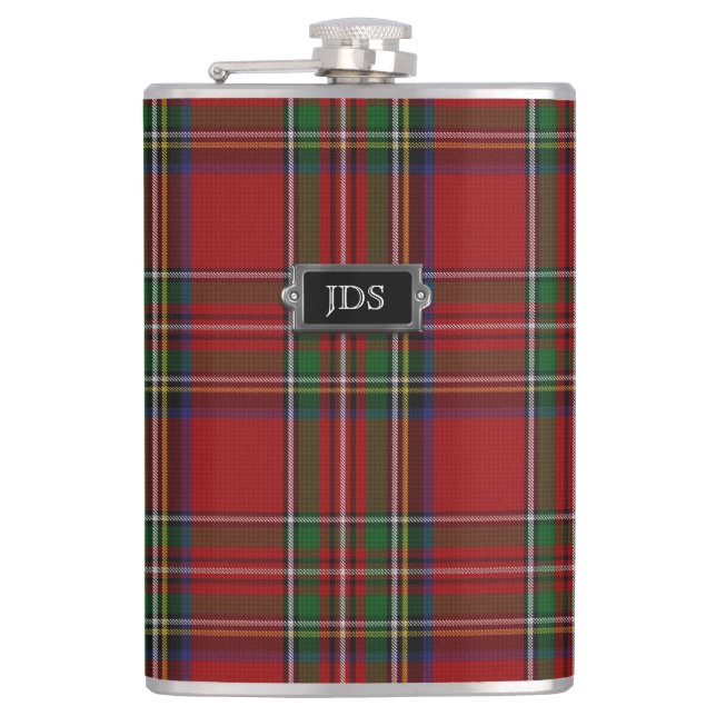 Flasques Fiole Tartan Monographique Royal Stewart (Devant)