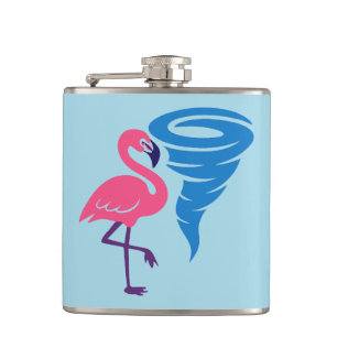 Flasques Flamant rose Tornado Bold Art Graphique moderne