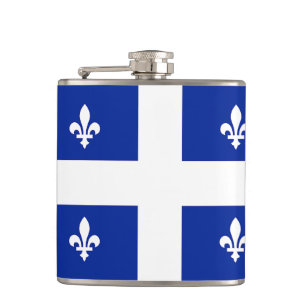 Flasques Flamme patriotique avec Drapeau du Québec