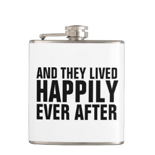 Flasques FLASKS cadeau mariage, HEUREUSEMENT APRÈS