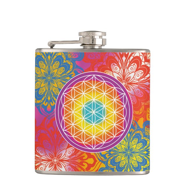 Flasques Fleur de vie mandala zen (Devant)