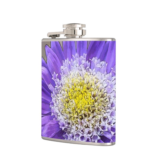 Flasques fleur de violet bleu (Gauche)