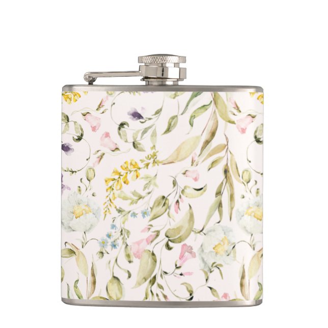 Flasques Fleur sauvage de printemps Boho Pampas Mariage (Devant)