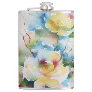 Flasques Fleurs Abstraites d'aquarelle