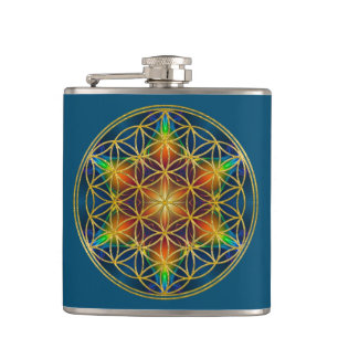 Flasques FLEURS DE VIE - Fleur fractale 1