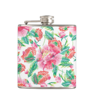 Flasques Fleurs rose vif Motif Fille Design