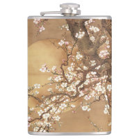 Fleurs vintages de prunes japonaises au clair de l