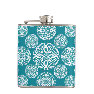 Flasques Flocon de neige floral d'hiver