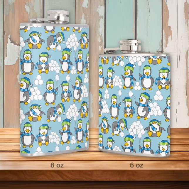 Flasques Fond de petits pingouins (Créateur téléchargé)