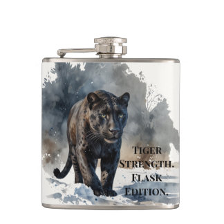 Flasques Forest Animals Tiger Strength Flask