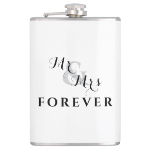 Flasques Forever Love Mr & Mrs Mariage Flask