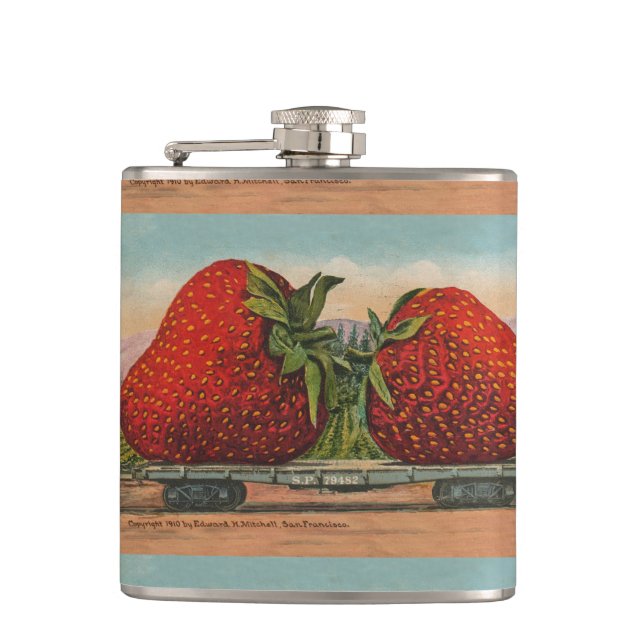 Flasques Fraises Giant Fruit Antique Fruit Amusant (Devant)