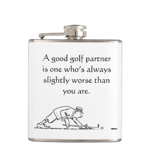 Flasques Fun Golfer's Vinyl Wrapped Flask