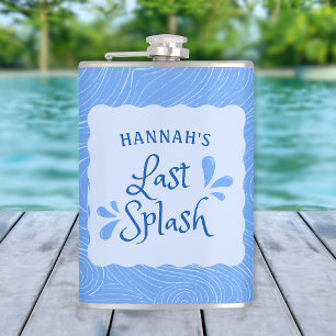 Flasques Fun Personnalisé "Dernier Splash" Bachelorette Par