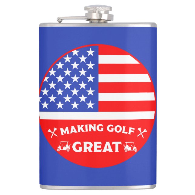 Flasques Funny American Golf Player (Devant)