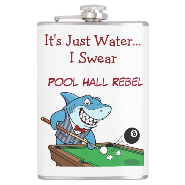 Flasques Funny Billiards Shark Rebel Liquid Flask (Devant)