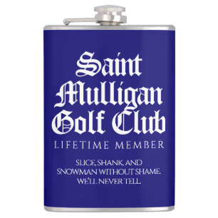 Flasques Funny Saint Mulligan Golf Club Membre à vie
