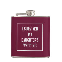 Funny Survived Mariage Vin rouge de la fille color