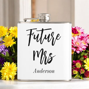 Flasques Future Mme Black White Enterrement de Vie de Jeune