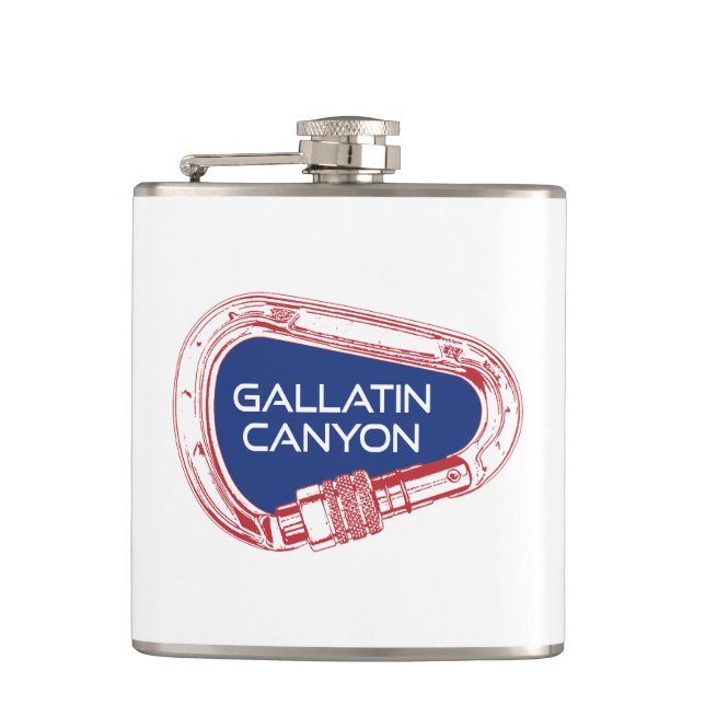 Flasques Gallatin Canyon Montana Rock Escalade Carabiner (Devant)