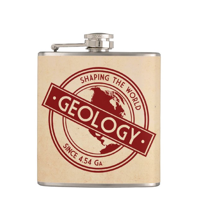 Flasques Géologie - Façonner le logo mondial (Amérique du N (Devant)