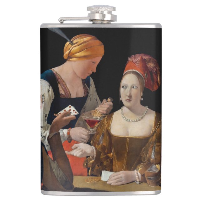 Flasques Georges de la Tour - Cheat avec l'As des Diamants (Devant)
