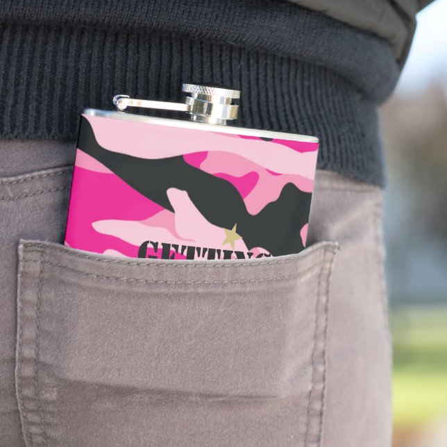 Flasques GI Jane Camouflage Militaire Mariée À Être (En situation)