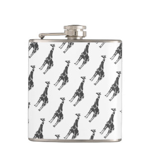 Flasques Giraffe Silhoutte noir et gris