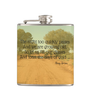 Flasques Gobelet à boire avec citation d'Aussie Henry Lawso