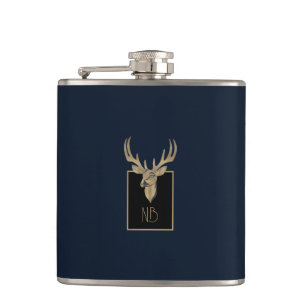 Flasques Gold Deer Head