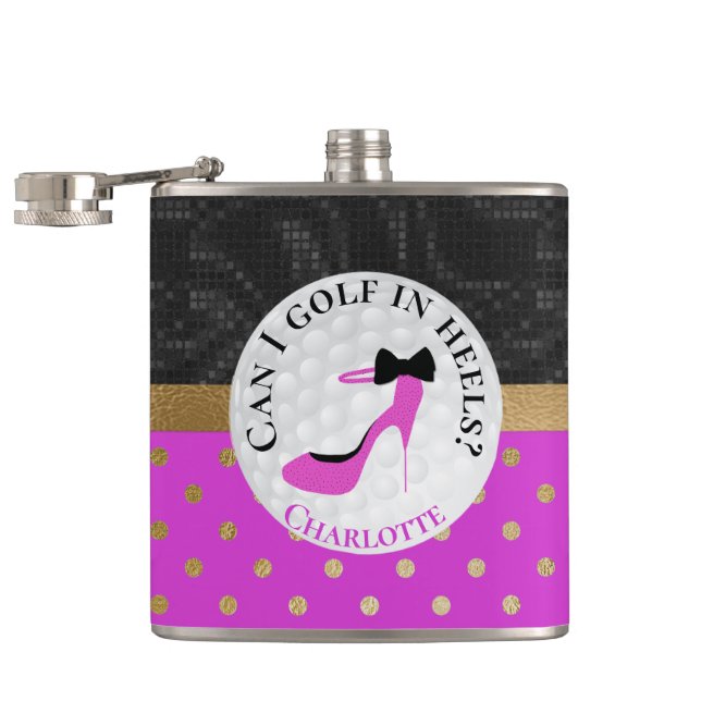 Flasques Golf à thème fille rose et noir (Ouvert)