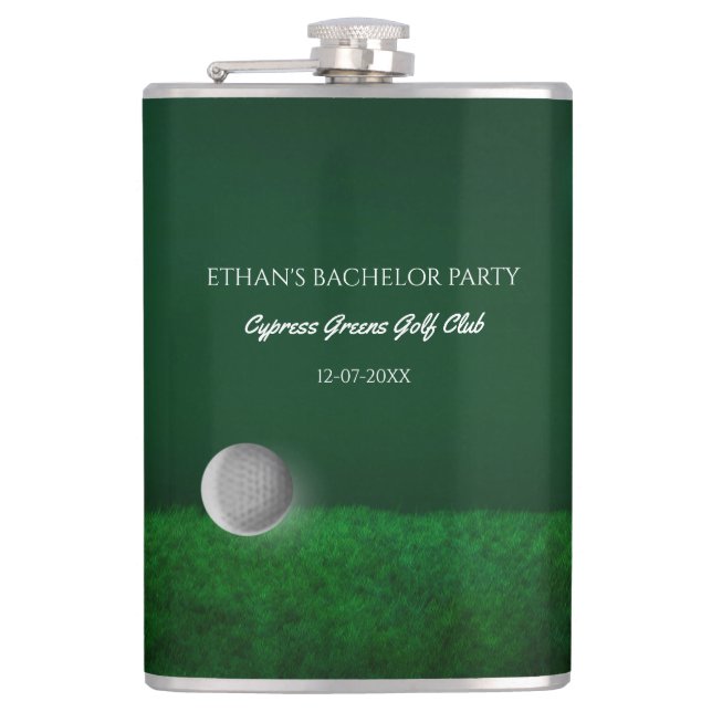 Flasques Golf Bachelor Party - balle de golf et terrain de  (Devant)
