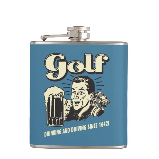Flasques Golf : Boire et conduire depuis 1642 (Devant)