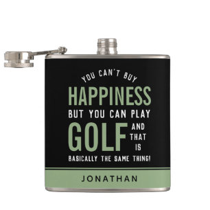 Flasques Golf est le bonheur Funny Golf Lover cadeaux