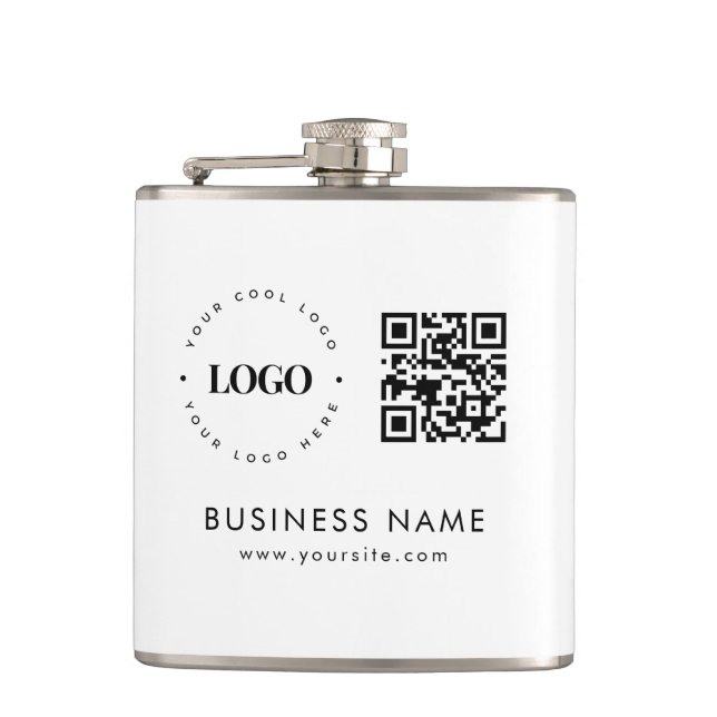 Flasques Grand Sac fourre-tout personnalisé avec logo Qr Co (Devant)