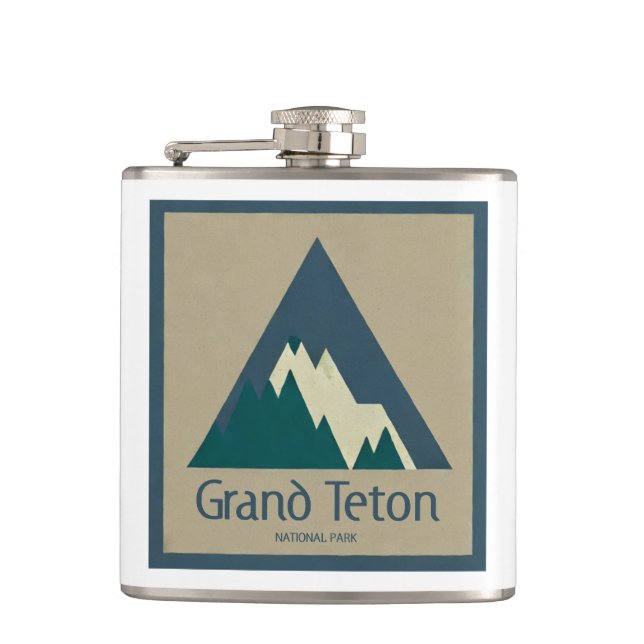 Flasques Grand Teton National Park Rustic (Devant)