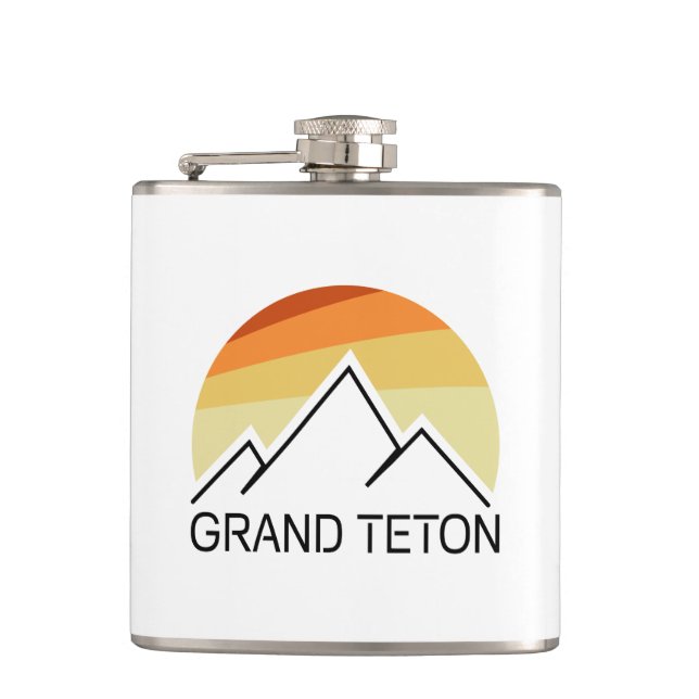 Flasques Grand Teton Wyoming Retro (Devant)