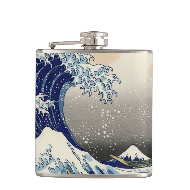 Flasques Grande vague Kanagawa peinture japonaise (Devant)