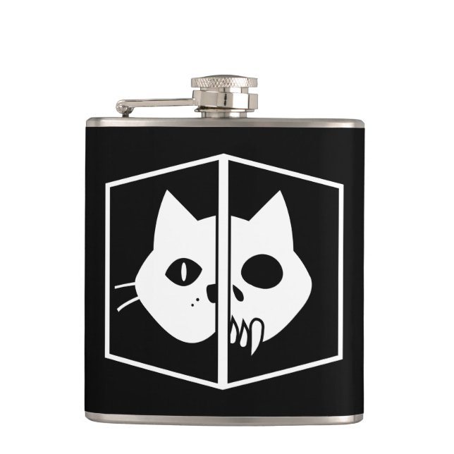 Flasques Graphique de chat de Schrödinger (Devant)