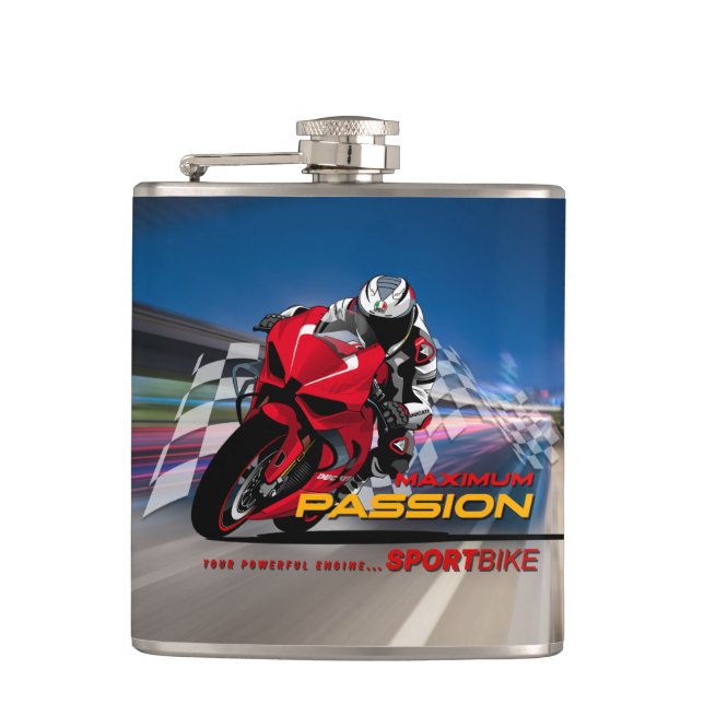Flasques Graphisme de course de Superbike Maximum Passion B (Devant)