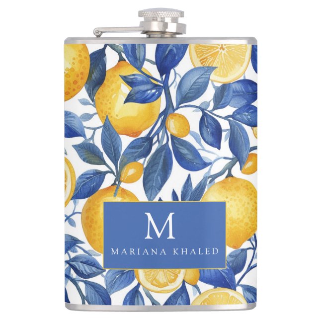 Flasques Gras Bleu Italien Positano Lemon (Devant)